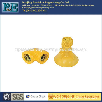 Precision custom painted steel casting coupling